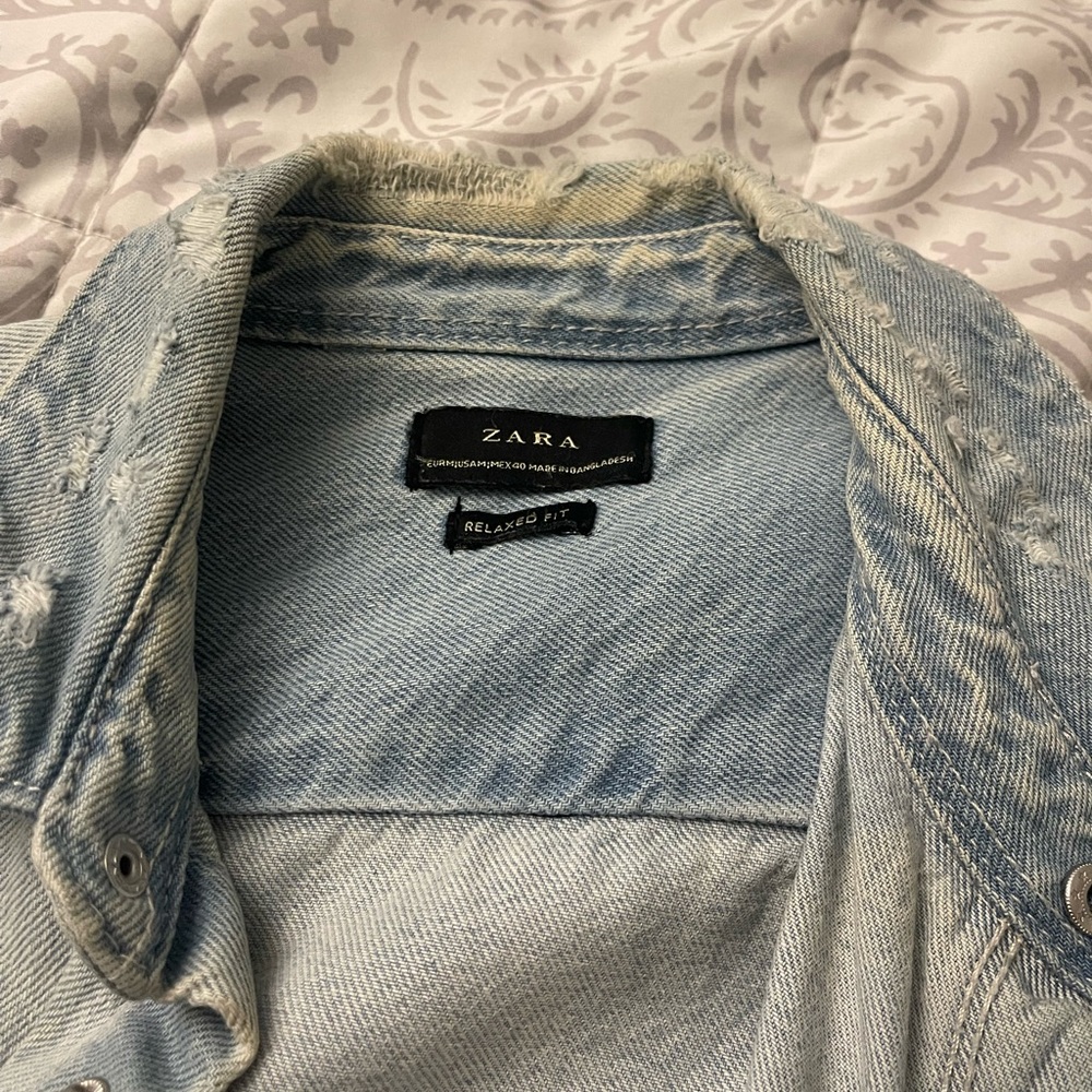Zara Blue Denim Overalls